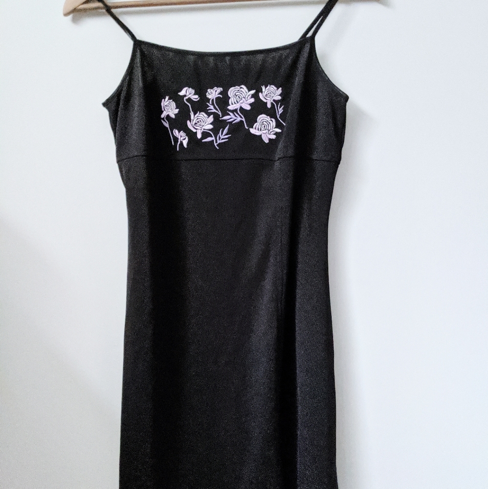 retro 90s slip dress